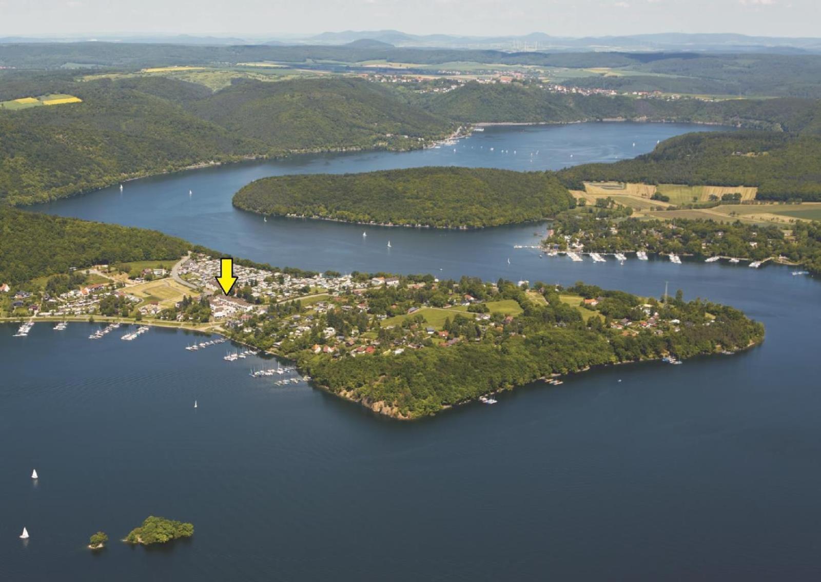 Seeblick Geniessen In Schoener Fewo Am Edersee Scheid  Экстерьер фото